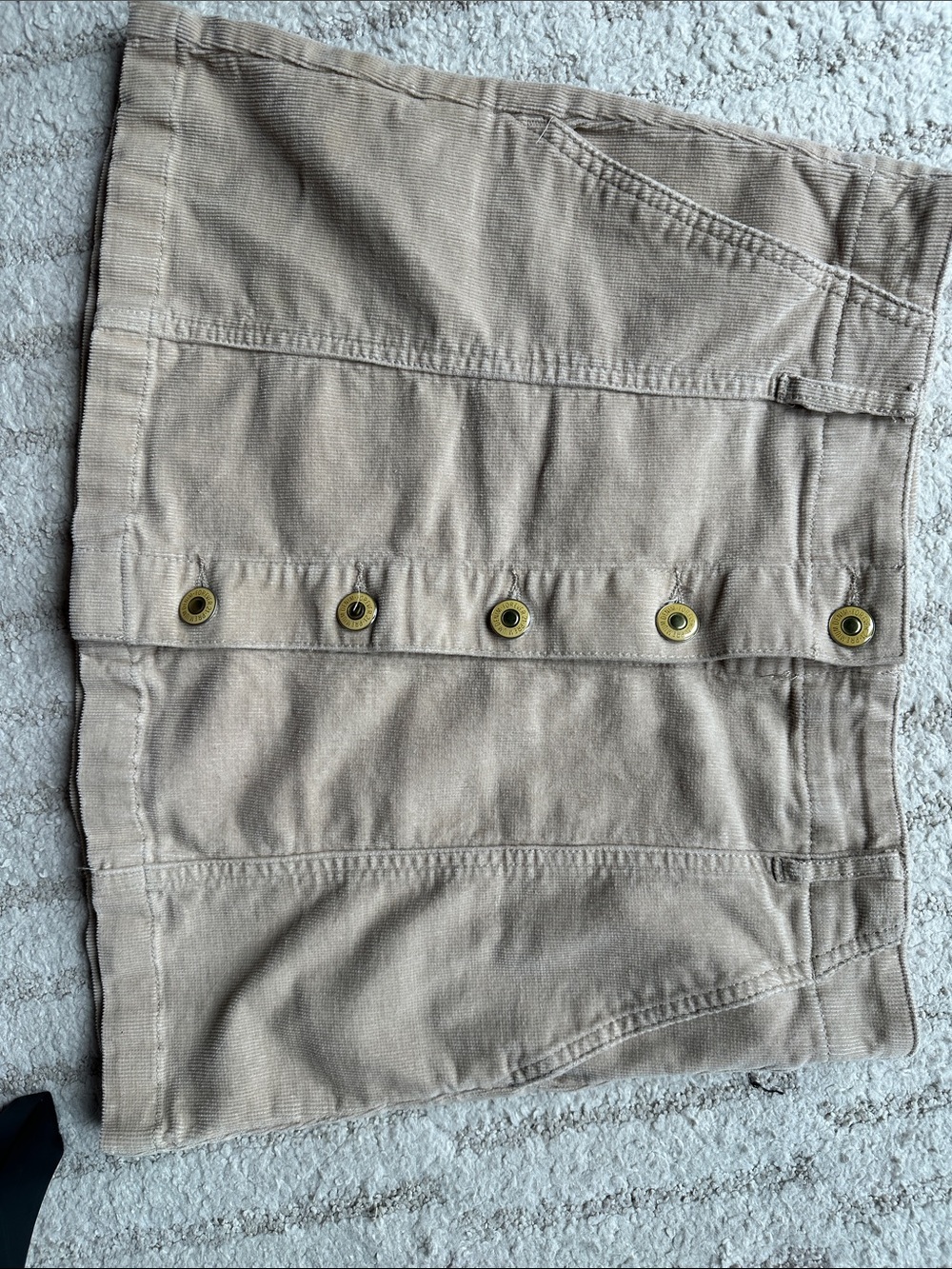 Forever 21 Juniors Casual Button-Front Beige Skirt